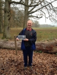 Bill with his award at Gregynog, 