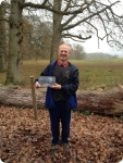 Bill with his award at Gregynog, 