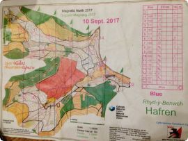 Hafren Blue course Map, 