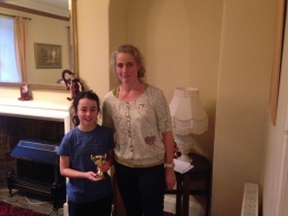 Award for 1st place Orange course, 