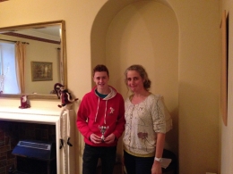 Award for 2nd place Blue course Joe Thomas, 