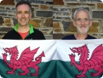 Clive and Mike, POW members of the Welsh team, 