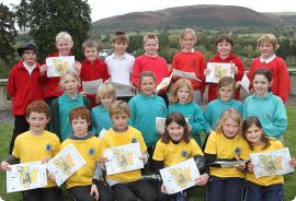 Some of the children who took part, 