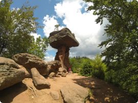 Impressive Teufelstisch rock where we stopped for , 