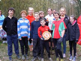 Members of the winning team from POW, 