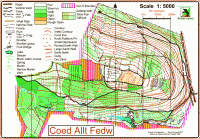 Image of the Coed Allt Fedw map